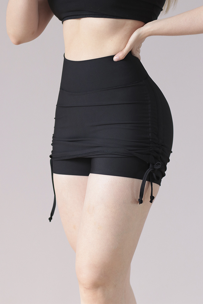 FALDA POLE ALL NEGRA Liso Short